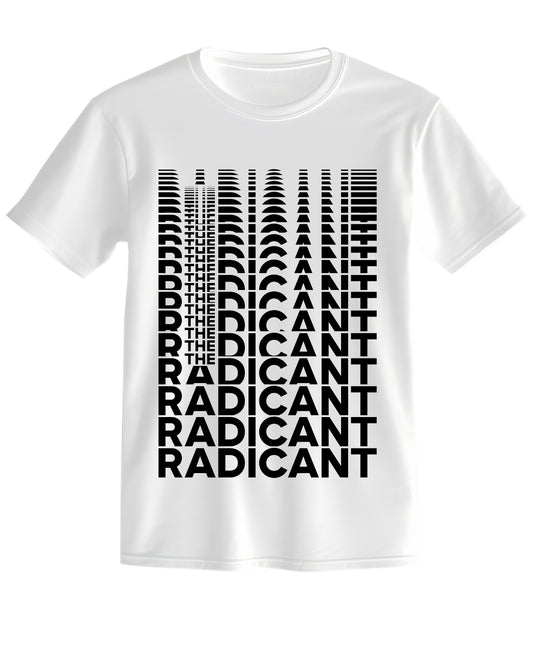 OUT OF STOCK : The Radicant Cascade Unisex T-Shirt - White